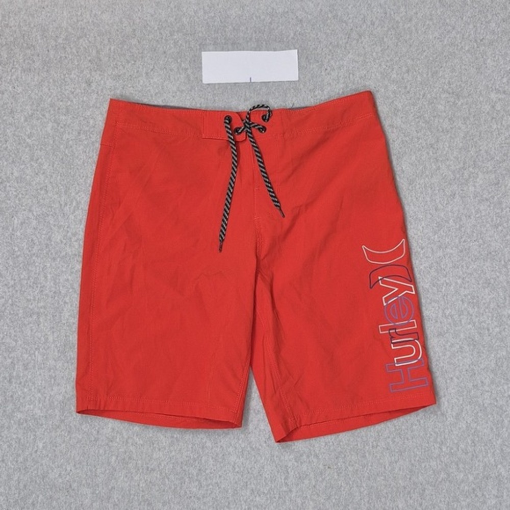 Hurley Men Shorts‎ 32 Red Swimwear HSP21VMB-03931 Boardshorts 9" Inseam